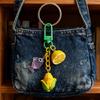 Colorful Lemon Corn Fish Keyring Pendant Key Chain Stylish Ornament For Travel Luggage Label Bags Resin Craft