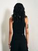 YEEL Y. Ribbed Sleeveless Top Black
