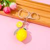 Llavero de Limón Creativo Forma de Fruta Decoración para Bolso Coche Colgante Pequeño Regalo