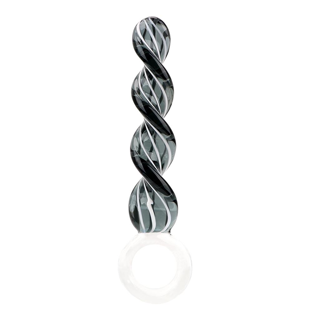 Crystal Penis Spiral Anal Plug Prostate Massager Sex Toys for Women Men Glass Vaginal Stimulation Butt Plug
