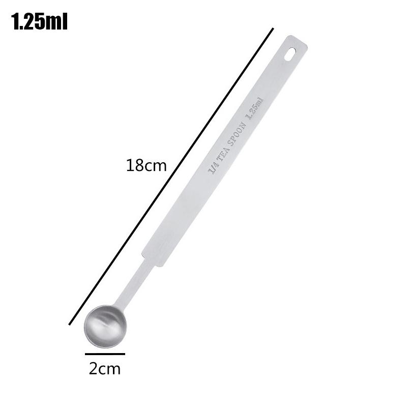 1/4Pcs Coffee Scoops Long Handle 304 Stainless Steel Tablespoon Stackable Kitchen Measuring Spoon Fits Coffee Container