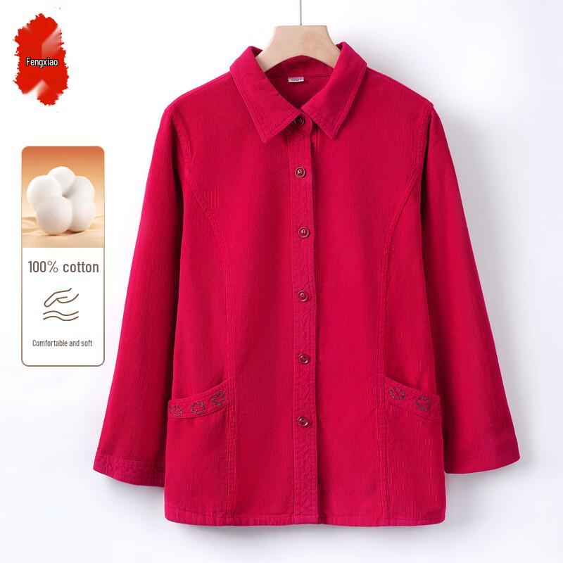 Women s Loose Fit Floral Cotton Long Sleeve Blouse 5XL
