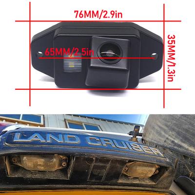 140 Degrees HD 1080x720P Night Vision Car License Plate Light Rear View Camera For Toyota Prado Land Cruiser 120 2007-2011