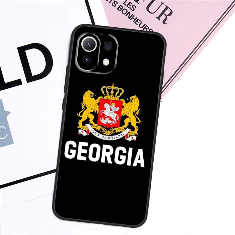 Georgia Flag Case For POCO X6 Pro X3 X4 X5 M6 Pro M5s F3 F5 Xiaomi 14 Ultra 12 13 11T 12T 13T Pro Cover