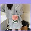 Woven Sunflower Phone Bag With Flap Closure For Daily Use And Urban Style