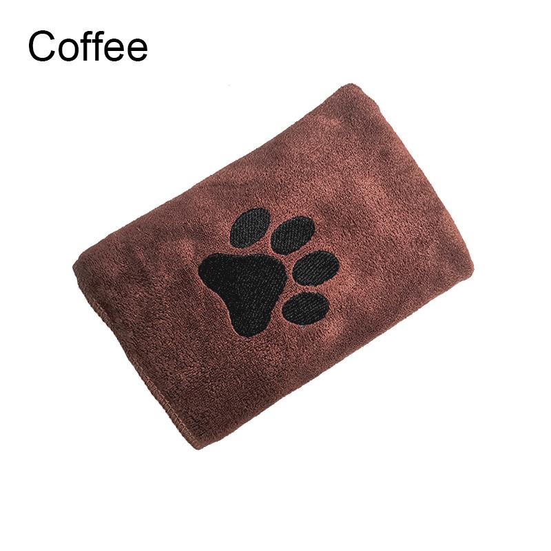 35*75cm/50*100cm Microfiber Pet Bath Towel Embroidered Super Soft Absorbent Cat For Dogs Blanket Grooming Supplies