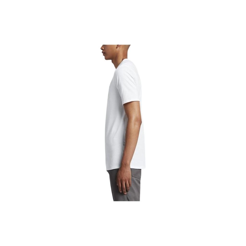 Nike SB Logo Print Rundhals-T-Shirt Herren Oberteile Weiß 821947-100