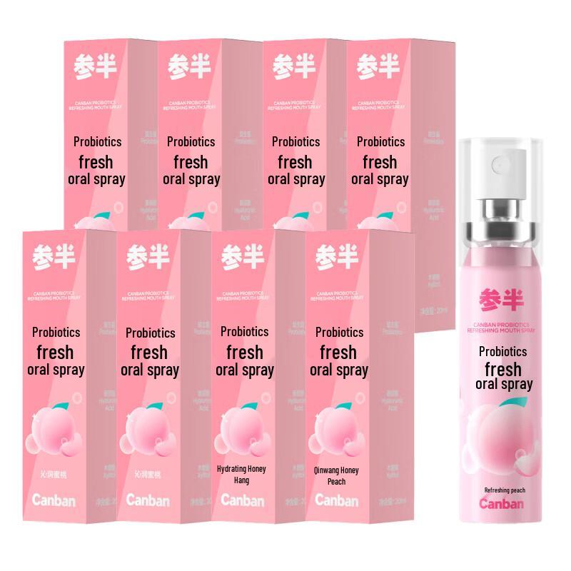 Can Ban Probiotic Peach Oral Spray