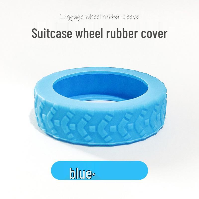 Silent Silicone Luggage Wheel Covers – Universal Suitcase Protector Accessory