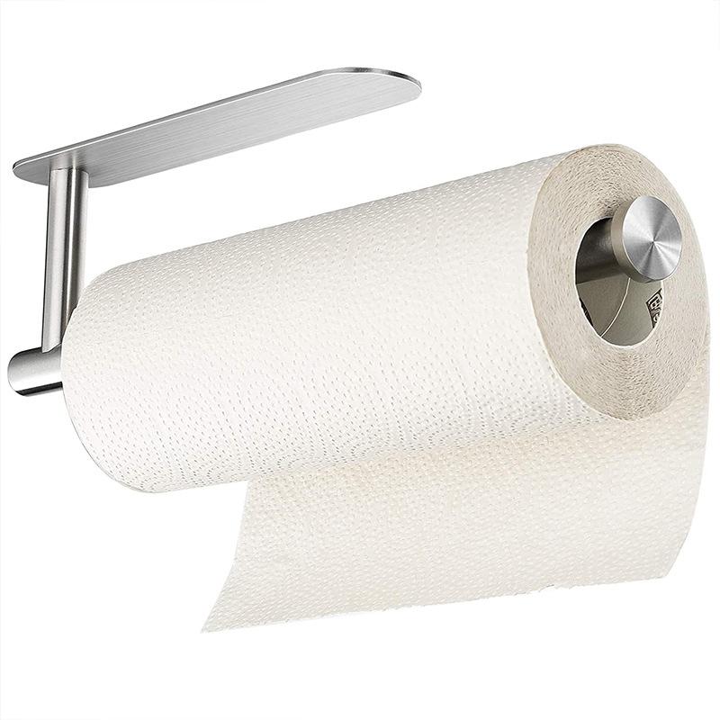 Modern Stainless Steel Chrome Wall Mounted Self Adhesive Paper Towel Holder for Bathroom Hongdec HD-M-9225