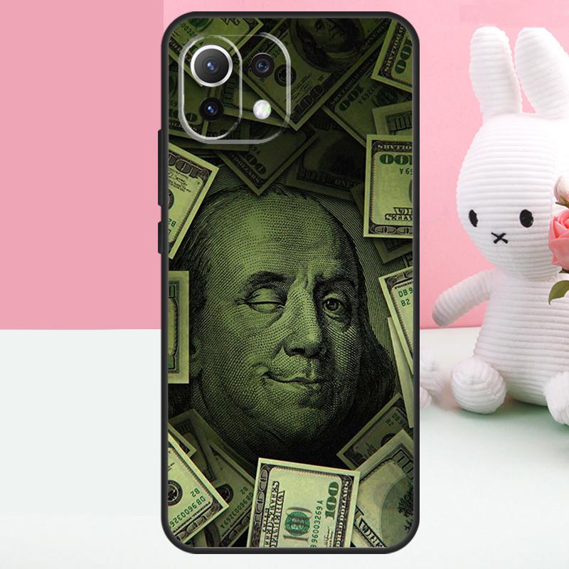 Banknote Dollar Cash Money Case For Xiaomi 15 Ultra 14 13 15T 13T 14T Pro 17 Pro Max POCO F7 X7 Pro X5 X6 F5 F6 Funda