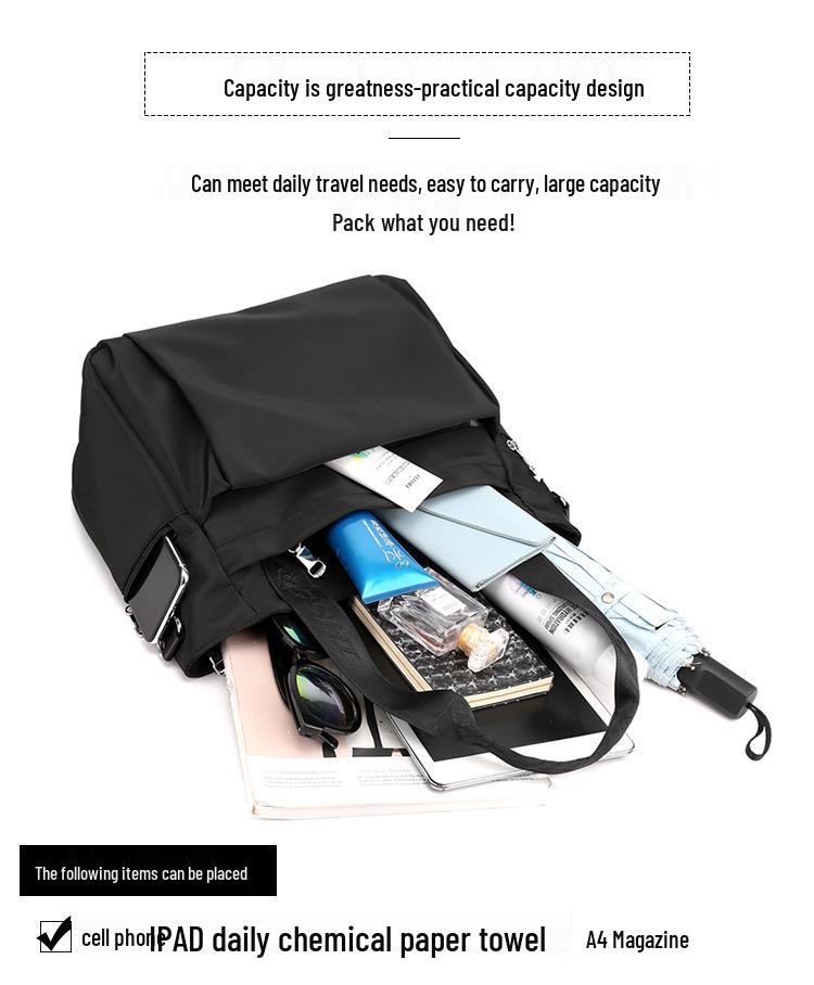 Nylon Trendy Fashion Handbag: Large, Casual Versatile Crossbody & Travel Shoulder Bag for Ladies