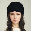 Spring Autumn Handmade Knitted Hat Women Fashion Solid Color Lace All-match Woolen Hats Temperament Elegant Ladies Beanie