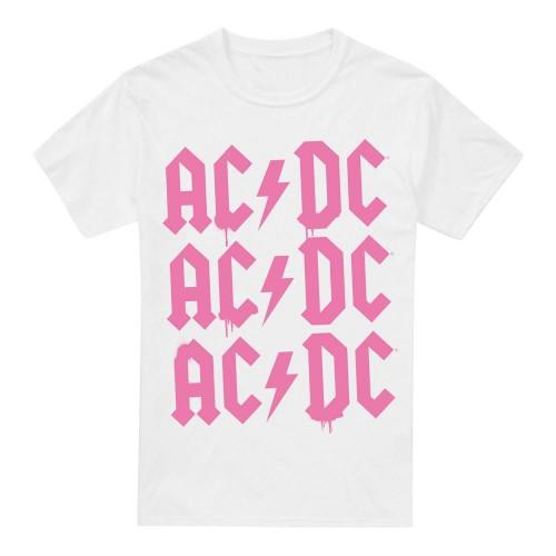 AC/DC T-shirt da uomo con logo ripetuto
