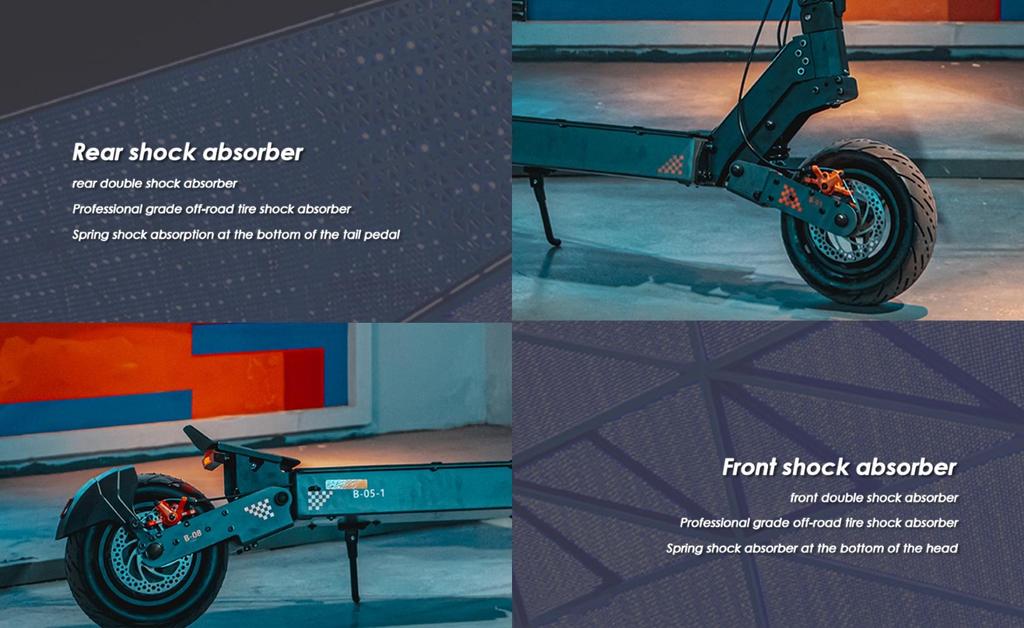 Foldable Electric Scooter Kukirin G4, 2000W Motor, 60V 20Ah Battery, Top Speed 70km/h, Cruising Range 75KM, 11-inch Tires+4 Gifts