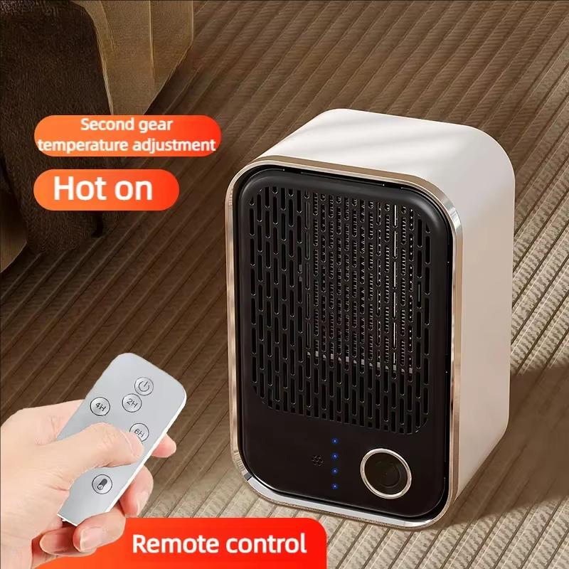 New Portable Electric Fan Heater Hand Warmer Living Room Home Winter Constant Temperature Remote Control House Warmer Machine