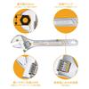 INGCO Adjustable Wrench 3-Piece Set (150mm, 200mm, 250mm, Maximum Opening 30mm, Graduations, for Faucet Repairs, etc.) HADWK031 (Set of 3)
