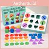 Holzform-Sortierbox Pädagogisches Spielzeug für Kinder mit leuchtenden Farben und kognitiver Entwicklung