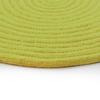 Reversible Cotton Rug, Anise Green Rope Effect, Diam.120