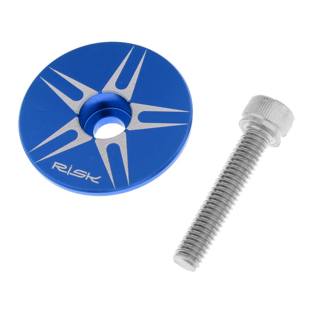 

Universal Aluminum Alloy Bicycle Headset Stem Top Cap Headset Screws Road Mountain Bike Cycling Accessories 1/8 inch 28.6mm