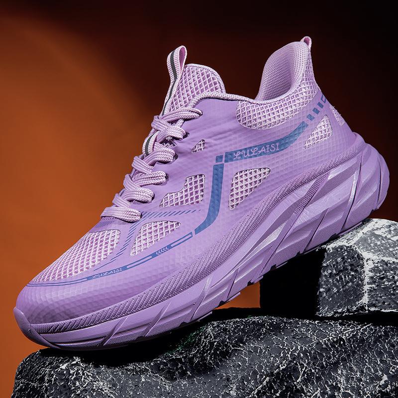 Retro new casual shoes marathon short and medium running shoes lightweight shock-absorbing running shoes couple casual shoes