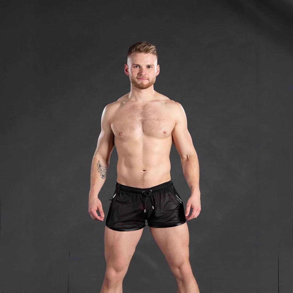 Pánské rychleschnoucí prodyšné sportovní kraťasy - tříčtvrteční délka na pláž, fitness a outdoorové aktivity