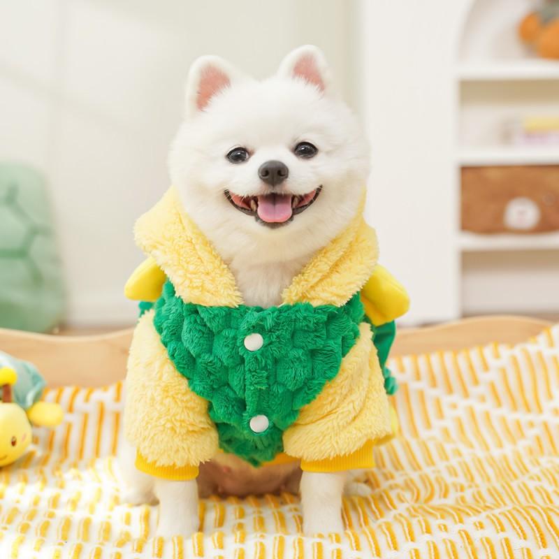 Pet Costume Outfit Dogs Cats Winter Cosplay Turtle Transform Dress With Leash Hole