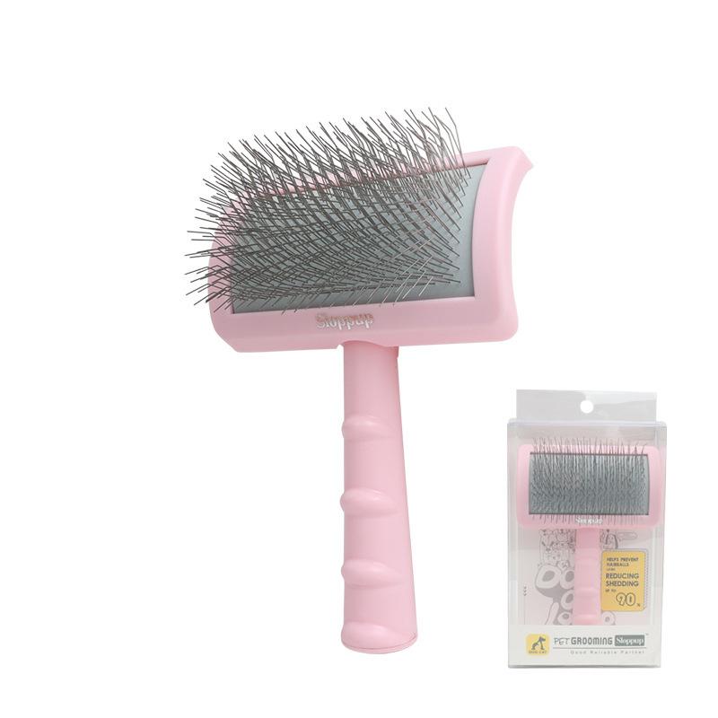 Arc-shaped Long Needle Comb Dog Grooming Comb  Massage Open Knot Comb Hair Tool Large Dog Pet Supplies Accessories Cleaning Tool