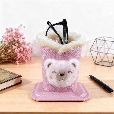 High Quality Protective Eyeglass Stand Leather Eyeglass Display Stands Portable Glasses Holder Eyeglass