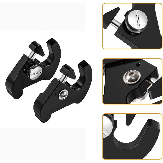 PBYMT Black Detachable Mounting Luggage Rack Clips Sissy Bar Latch Clips Fit For Harley Davidson Softail Sportster Touring Street Glide Road King