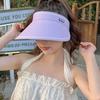 UPF50+ Women's Large Brim Sun Hat with Face Cover - 2025 Anti-UV Open Top Visor