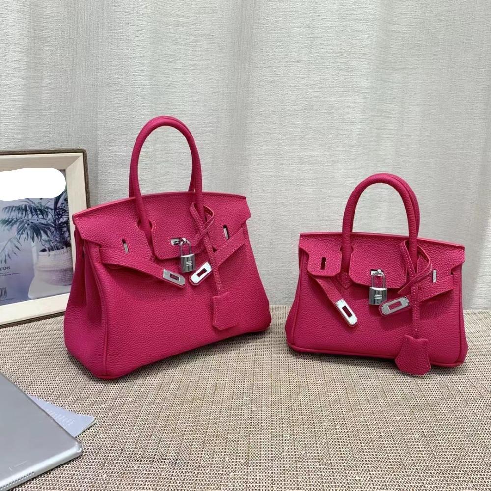 Small Handbag Women's Handbag Platinum Bag Cowhide Bag Pairing Bonus Togo Top Layer Leather Women's Bag Genuine Leather Shoulder Bag