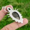 925 Silver Pear Natural Polychrome Jasper Wife Bezel Anniversary Trendy Pendant