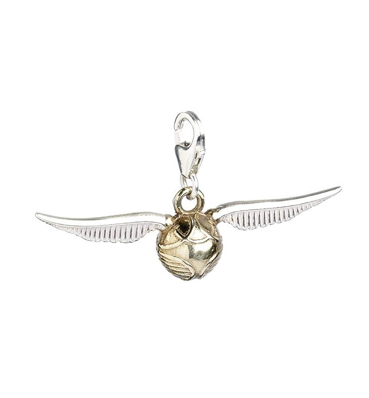 Harry Potter sterling silver Golden snitch clip on charm