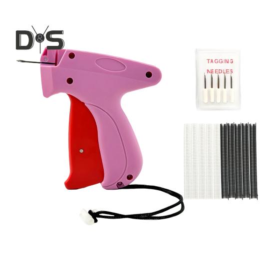 

Дырокол для ценников Инструмент для прикрепления этикеток на одежду Не стежок Дырокол для прикрепления ценников с иглами для шерсти, хлопка, джинсовой ткани, полиэстера красный