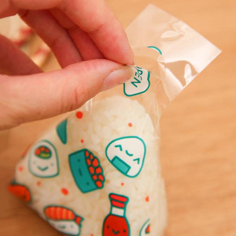 Triangle Rice And Vegetable Roll Packaging Paper Triangle Rice Ball Disposable Packaging Bag Sushi Bag Sushi Bento Accessories