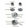 Camping Cooking Set Stainless Steel Camping Pots And Pans Kitchen Set 6 Pieces Stewing Frying Portable Outdoor Kitchenware For