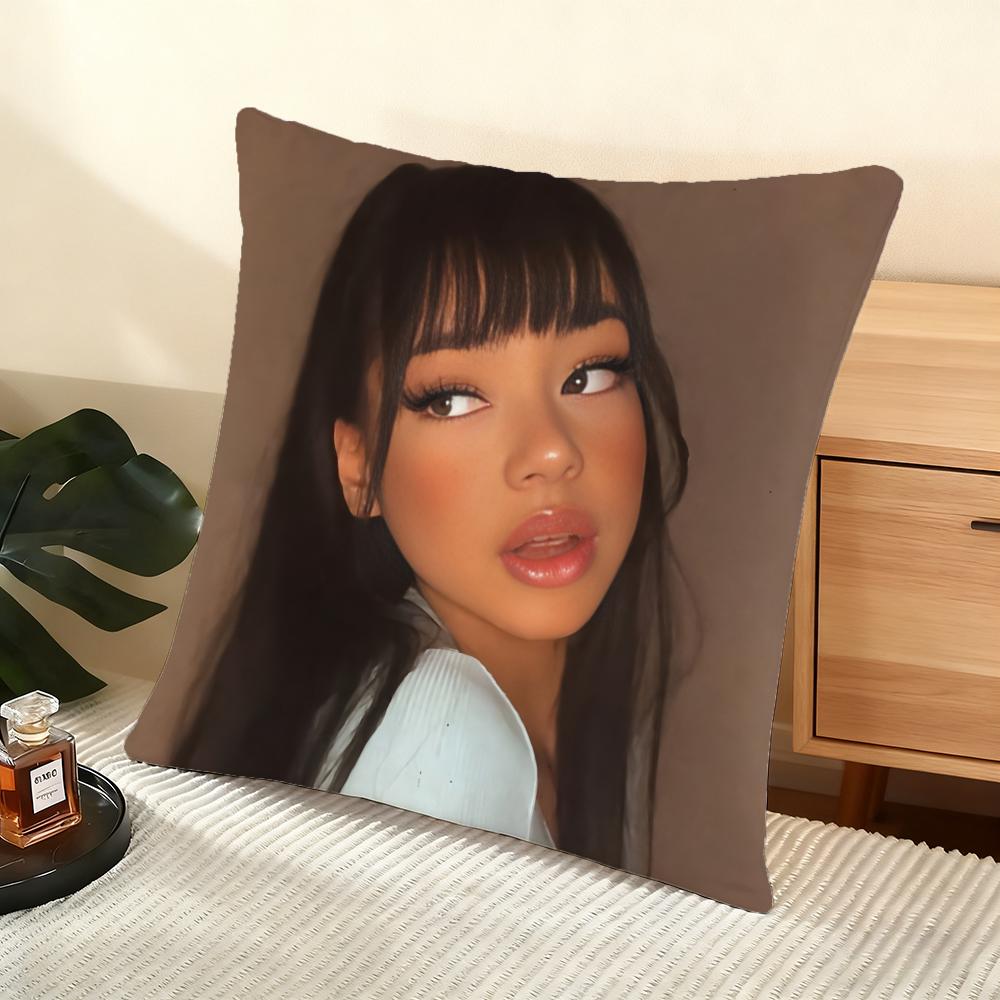 A-Ayliva German Singer Cushion Cover Soft Short Plush Pillow Cover Smooth Cozy Texture Aesthetic Cushion Case Home Decor