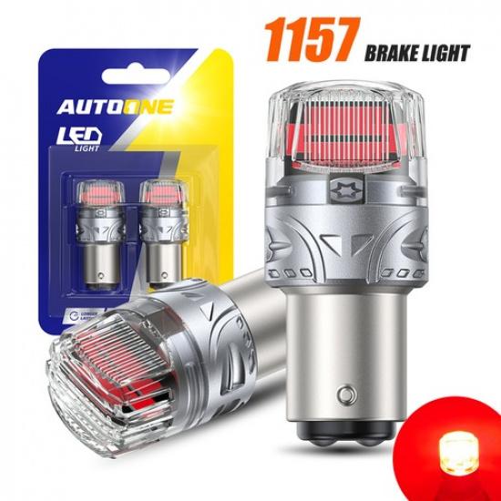 2x 1157 2057 Супер яркие красные светодиодные лампы Стоп-сигнал Поворотник Стоп-сигнал Задний фонарь BAY15D