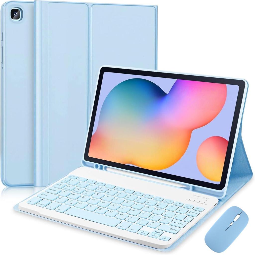 Tastiera Bluetooth Magnetica e Custodia Protettiva per Samsung Galaxy Tab S10 Lite/FE e Tab S6 Lite con Mouse