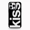 Personalized English Letters Kiss Phone Case For iPhone 16 15 14 13 12 11 Pro Max 16E XR X XS Max 7 8 Plus INS Simple Soft Cover