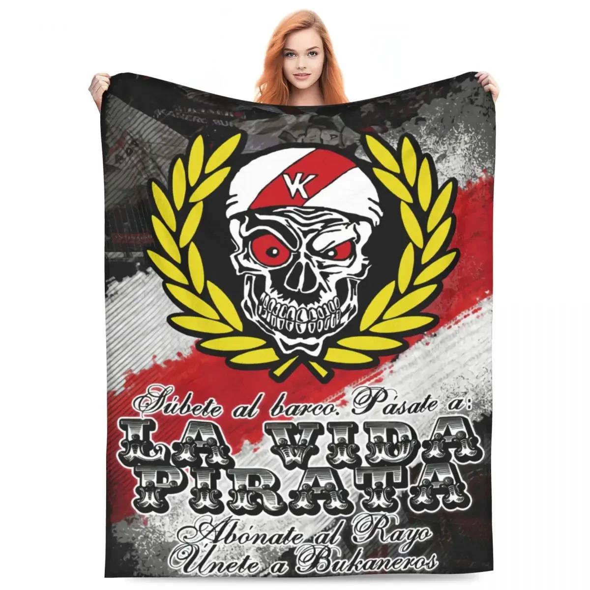 Throw Blanket Rayo Vallecano Micro Fleece Blanket Four Sizes Retro Portable For Bedroom Nice Gift 75X95CM