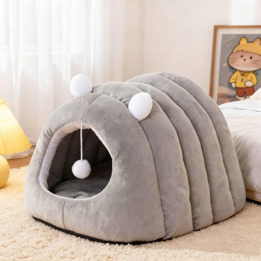 Cozy Small Pet Bed Warm Soft Dog Bed Comfortable Cat Cave Bed Kitten