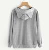 Plus Size Women Sweatshirt Cat Ear Funny Hoodie Kawaii Print Cat Cartoon Autumn Loose Casual Sweatshirts