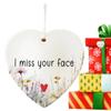 Christmas Ornament Heart-Shaped Friendship Acrylic Ornaments for True Friends Christmas Decor Ornaments for Family Friends