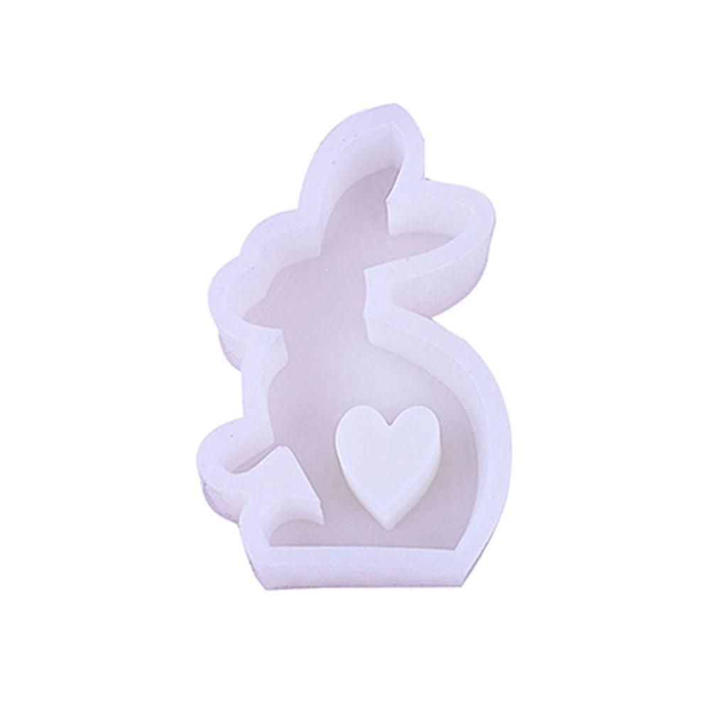 Easter Dessert Molds Easy to Use Silicone Cake Mold Cute Rabbit Shape Baking Utensil Perfect Gift for Pastry Enthusiasts