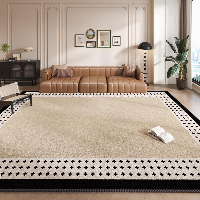 Cream Style Rugs for Bedroom Large Area Living Room Decoration Plush Carpet Study Anti-slip Floor Mat Home Thick Fluffy Soft Rug