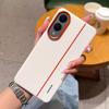 PU Leather Phone Case for Samsung Galaxy S25 Ultra S25edge S24 Plus Tri Color Splicing Shell Metal Lens Ring&button Hard Cover