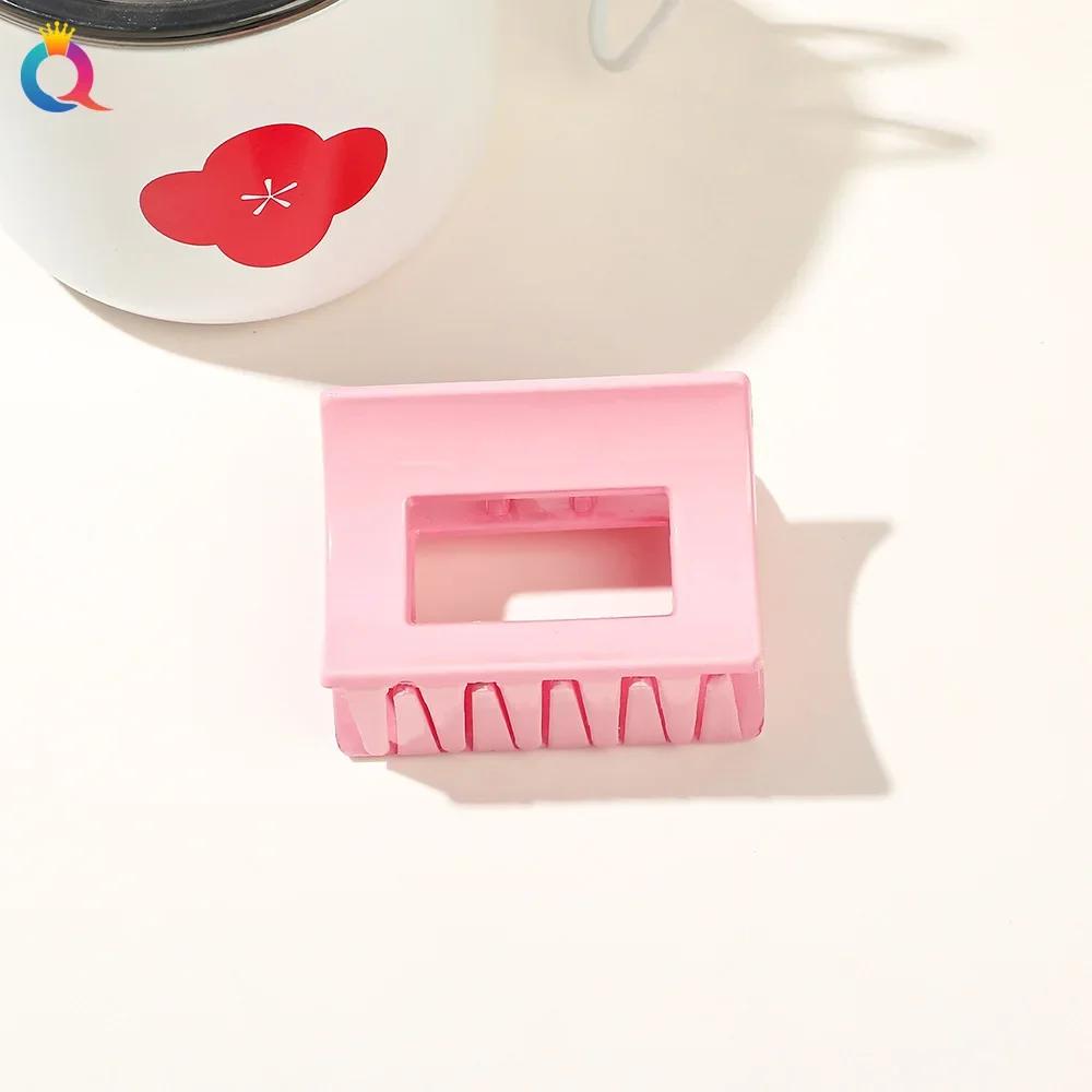 

Весна Лето Мило-розовые Акриловые Цветы Прямоугольные Заколки-крабы для Волос Перекрестная Цепочка Заколки для Волос Заколки для Женщин Девушек Шпильки