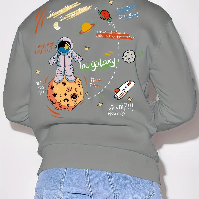 

Warm, Windproof Cuffs Men s Crew Neck Sweatshirt XXL чёрный